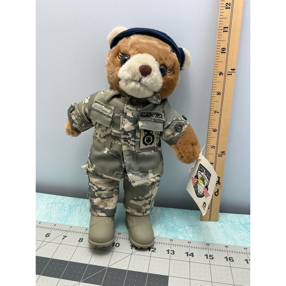 Military Bear U.S.‎ Air Force Camo Plush Stuffed Animal Toy Collectible - Picture 2 of 7